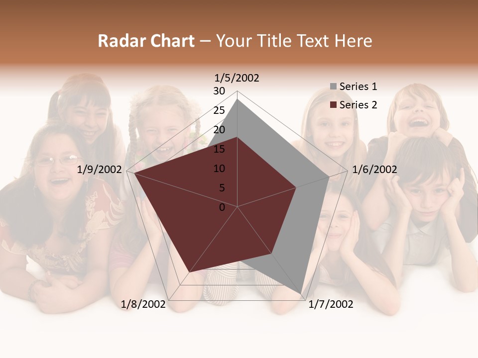 A Group Of Children In The Photo PowerPoint Template