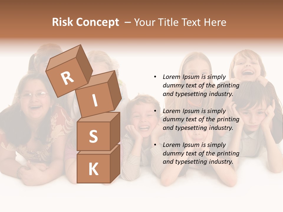 A Group Of Children In The Photo PowerPoint Template