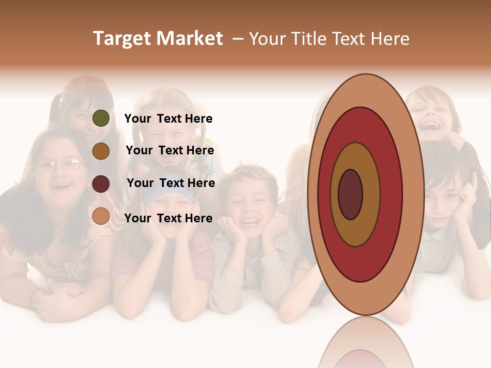 A Group Of Children In The Photo PowerPoint Template