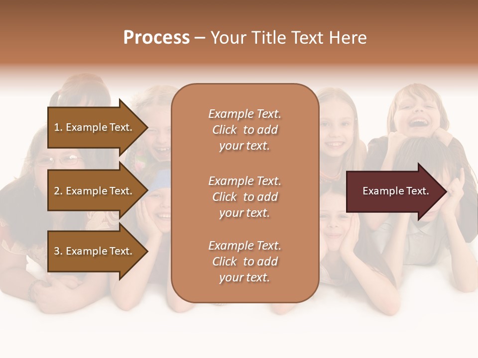 A Group Of Children In The Photo PowerPoint Template