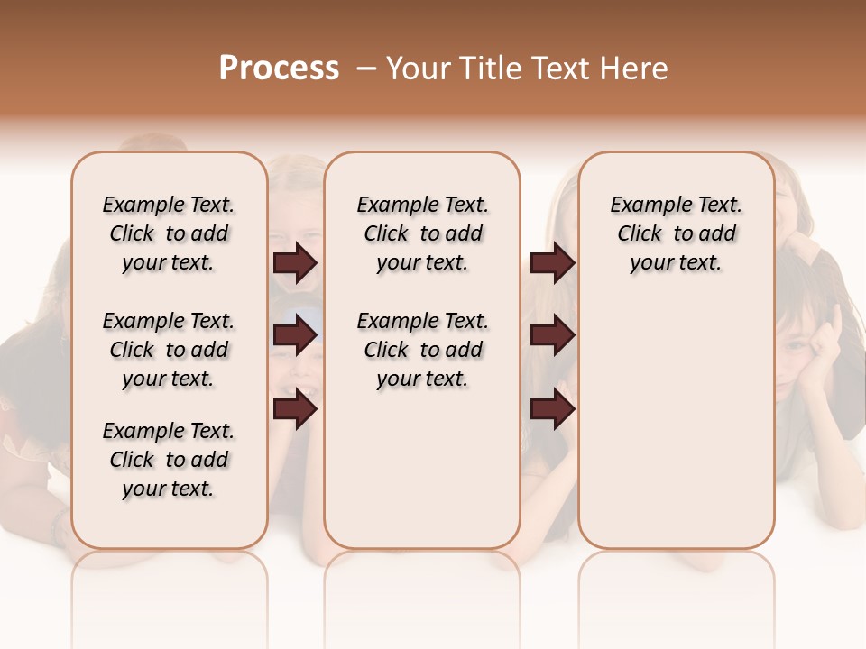 A Group Of Children In The Photo PowerPoint Template