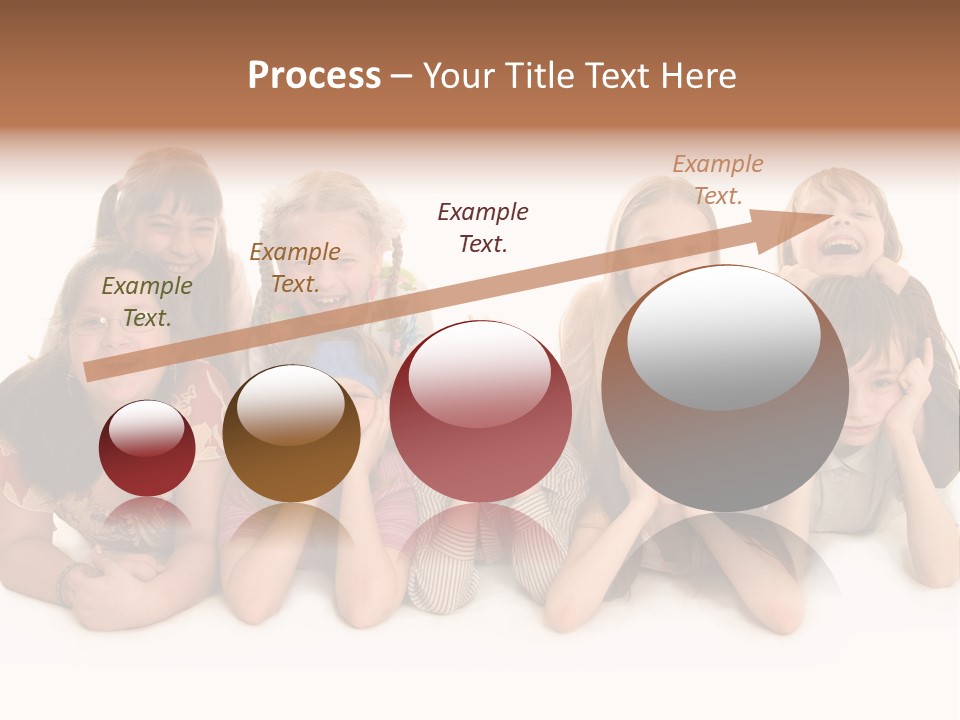 A Group Of Children In The Photo PowerPoint Template