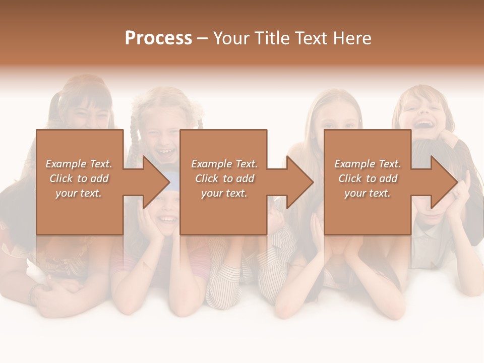 A Group Of Children In The Photo PowerPoint Template