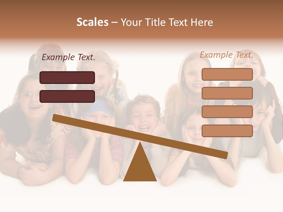 A Group Of Children In The Photo PowerPoint Template