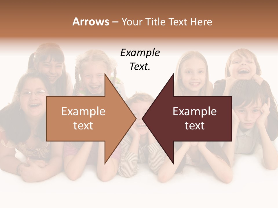 A Group Of Children In The Photo PowerPoint Template