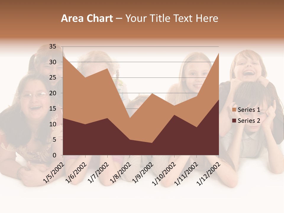 A Group Of Children In The Photo PowerPoint Template