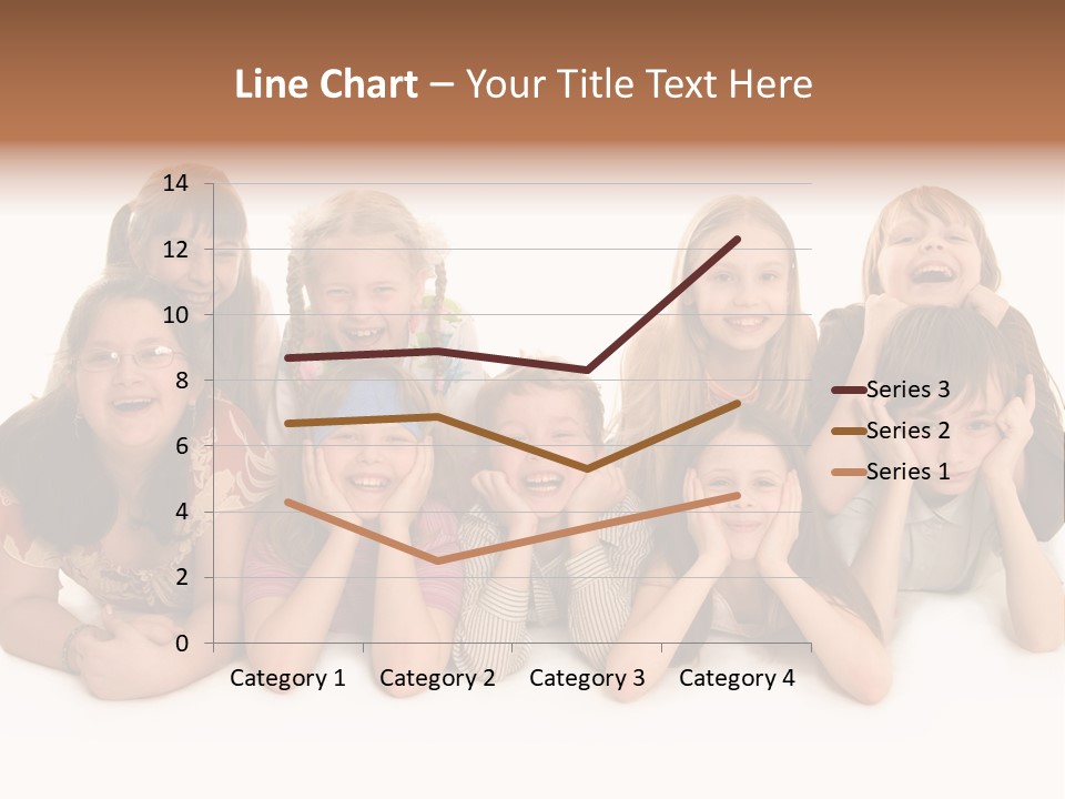 A Group Of Children In The Photo PowerPoint Template