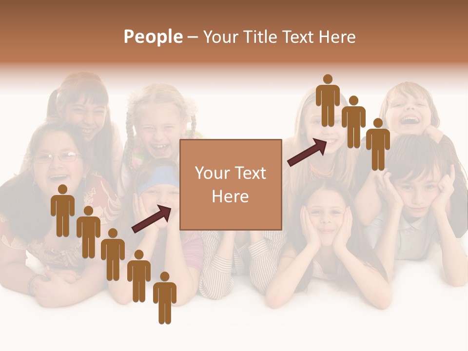 A Group Of Children In The Photo PowerPoint Template