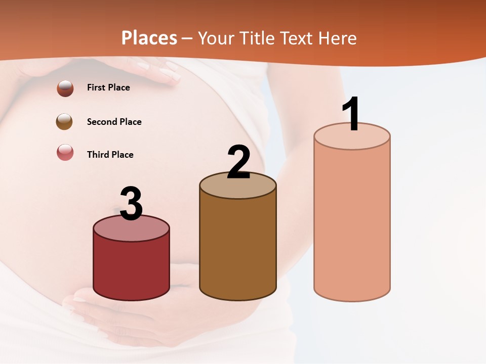 The Abdomen Of A Pregnant Woman PowerPoint Template