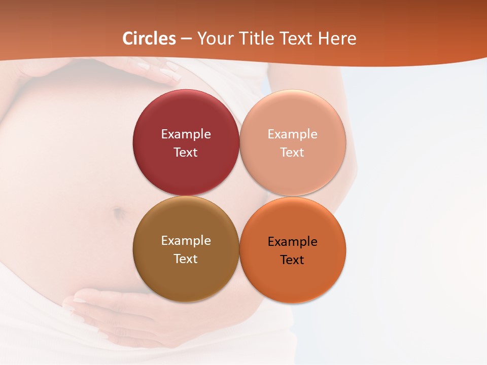 The Abdomen Of A Pregnant Woman PowerPoint Template