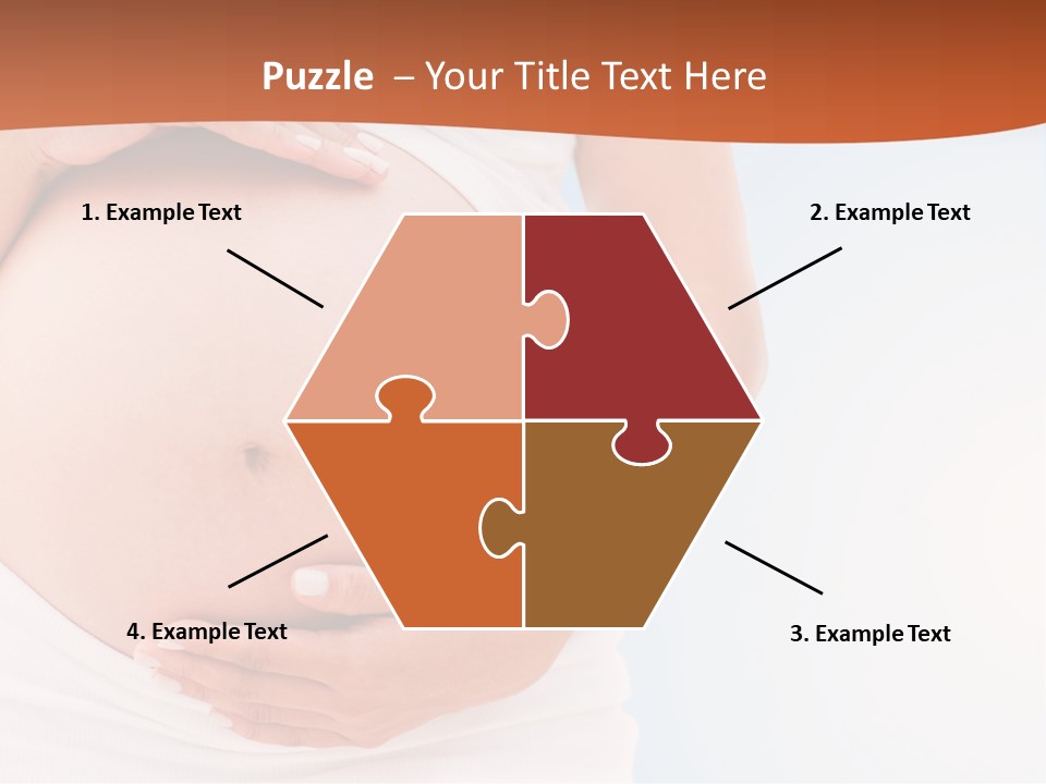 The Abdomen Of A Pregnant Woman PowerPoint Template