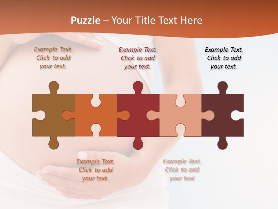 The Abdomen Of A Pregnant Woman PowerPoint Template