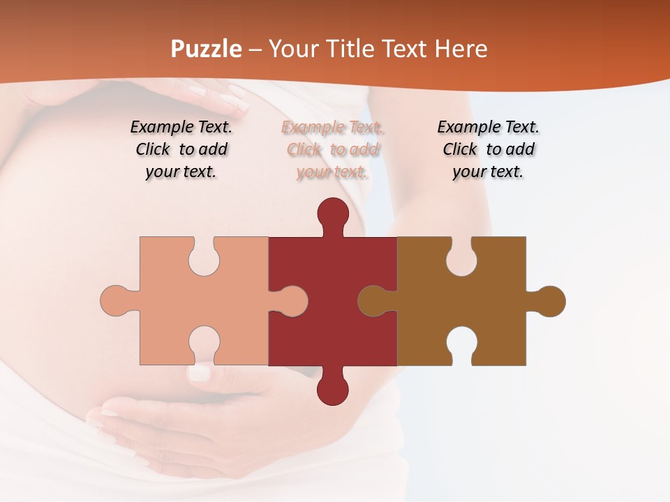 The Abdomen Of A Pregnant Woman PowerPoint Template