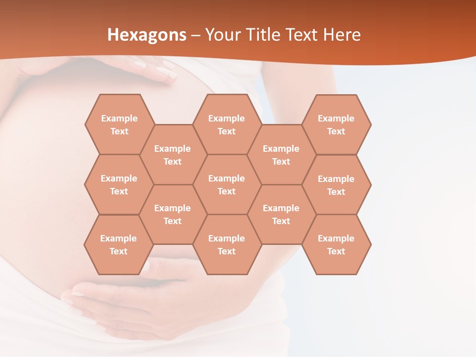 The Abdomen Of A Pregnant Woman PowerPoint Template