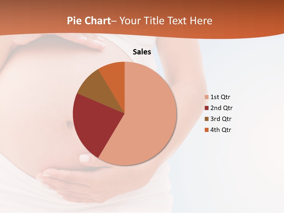 The Abdomen Of A Pregnant Woman PowerPoint Template
