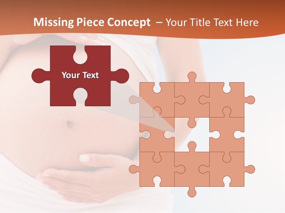The Abdomen Of A Pregnant Woman PowerPoint Template