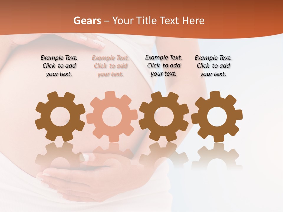 The Abdomen Of A Pregnant Woman PowerPoint Template