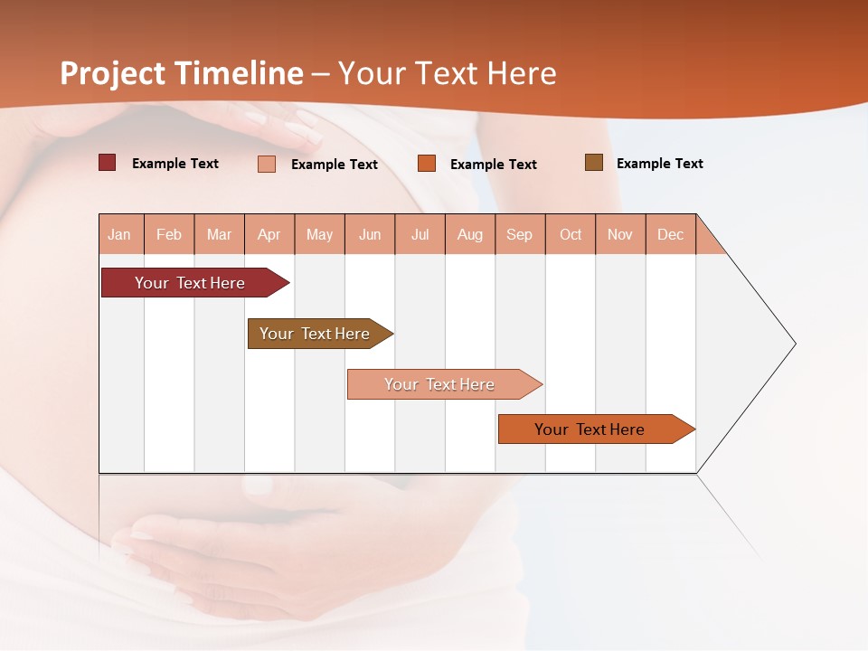 The Abdomen Of A Pregnant Woman PowerPoint Template