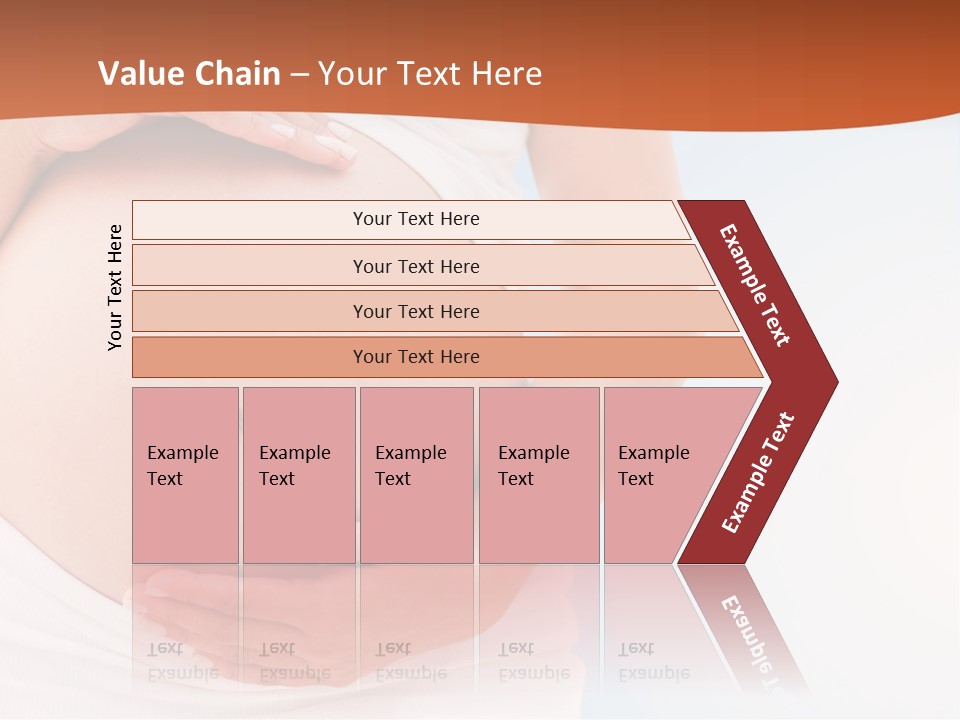 The Abdomen Of A Pregnant Woman PowerPoint Template