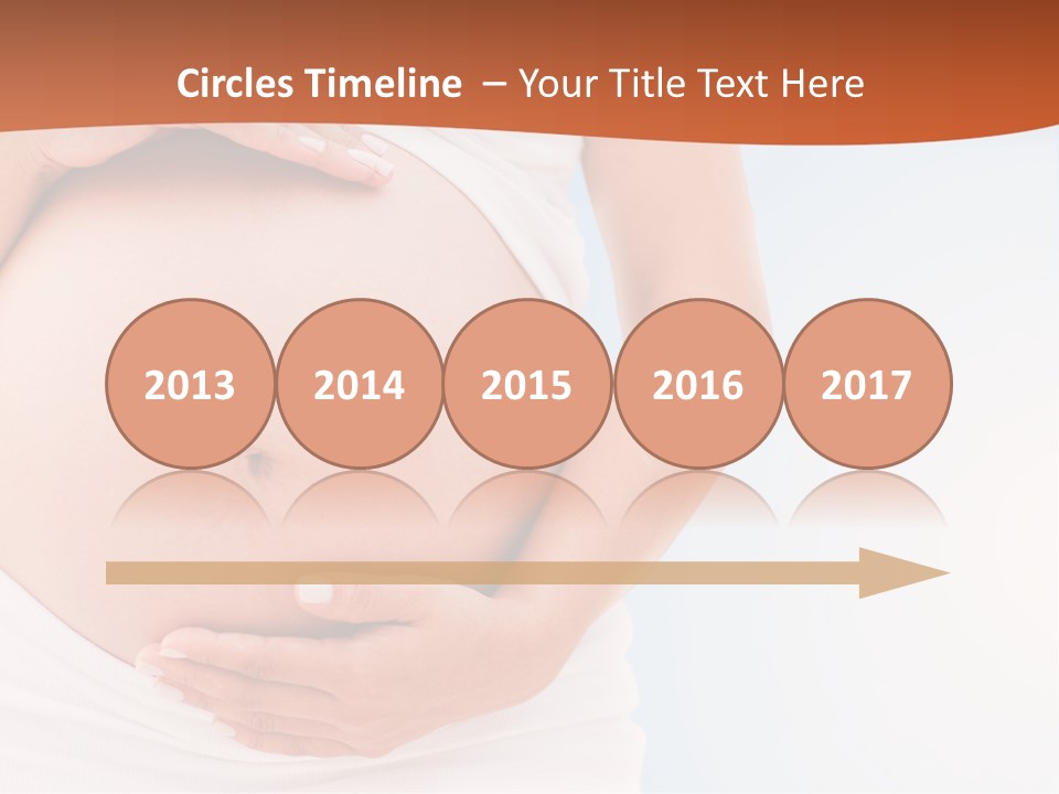 The Abdomen Of A Pregnant Woman PowerPoint Template