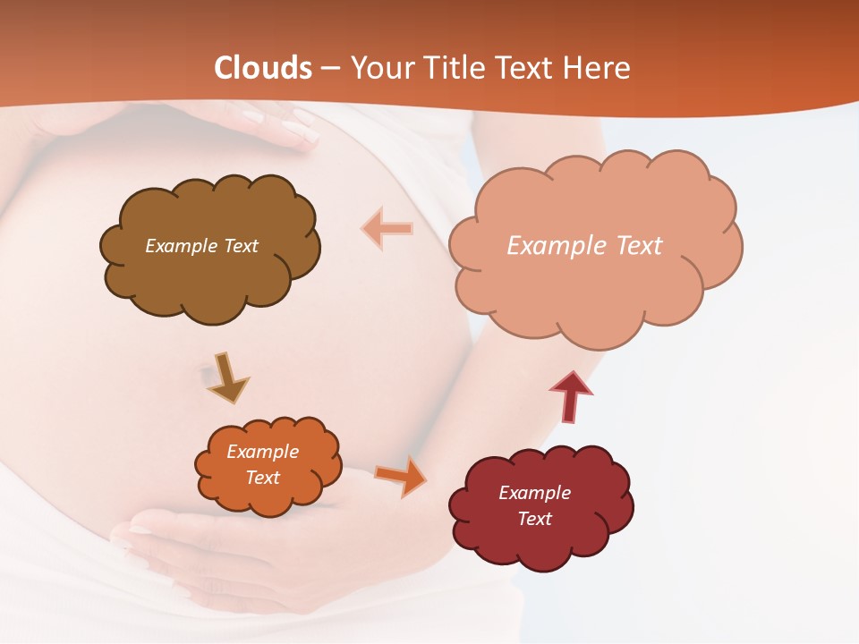 The Abdomen Of A Pregnant Woman PowerPoint Template