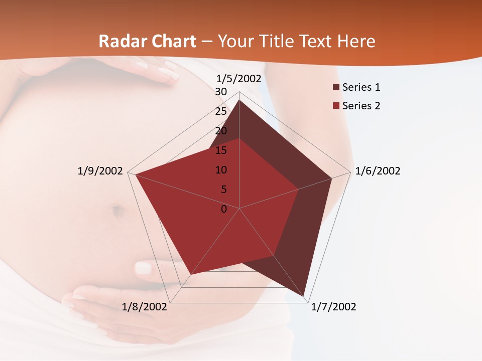 The Abdomen Of A Pregnant Woman PowerPoint Template