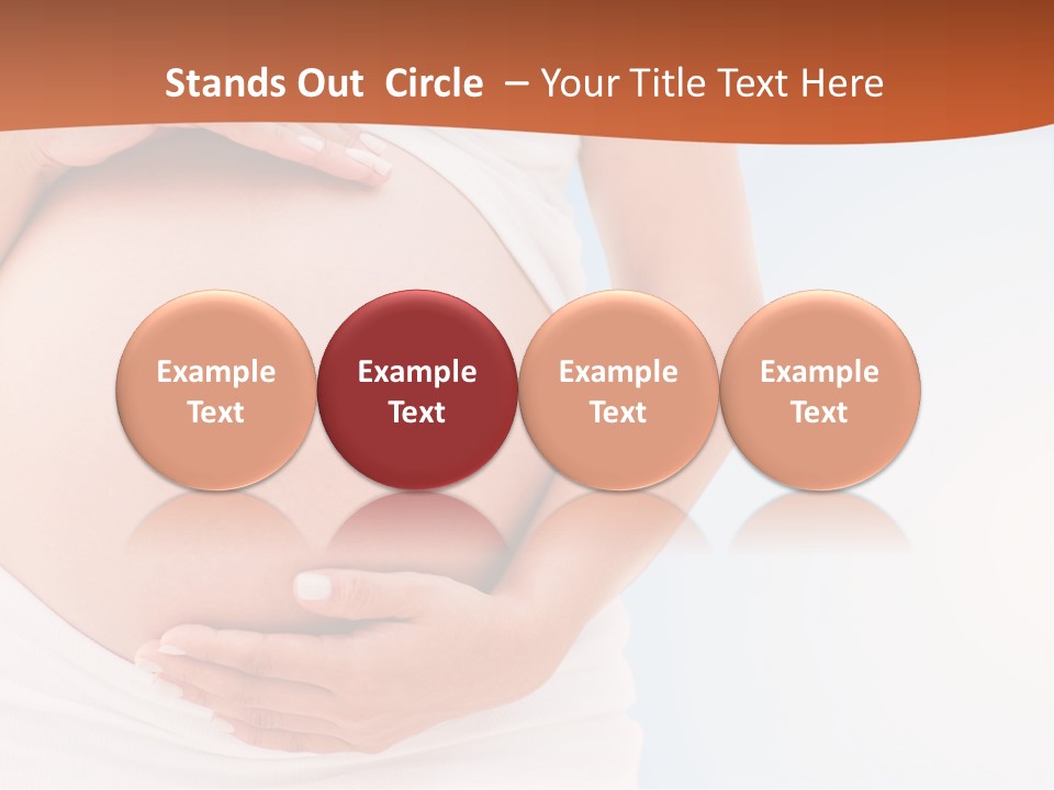 The Abdomen Of A Pregnant Woman PowerPoint Template