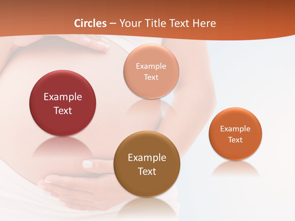 The Abdomen Of A Pregnant Woman PowerPoint Template