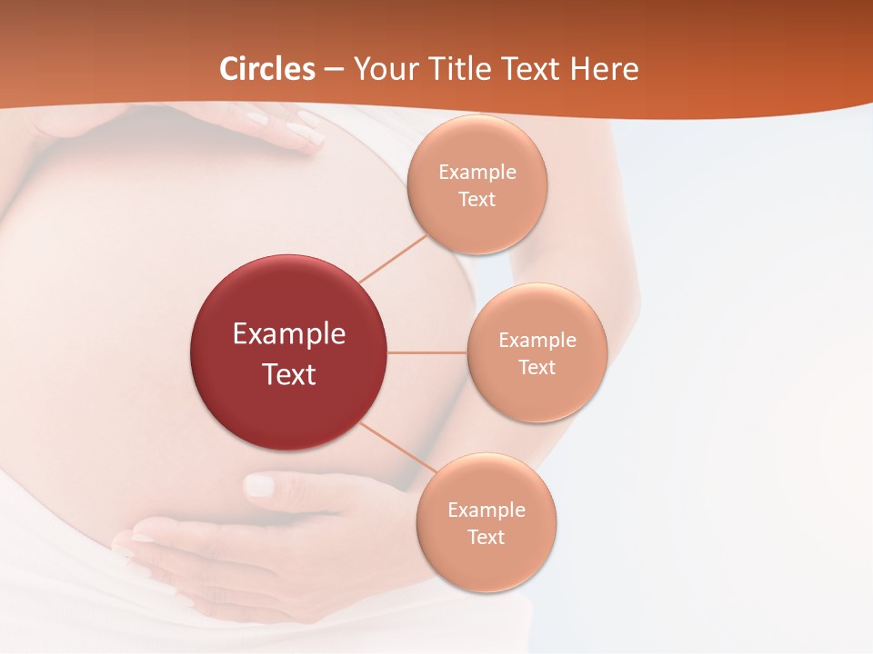 The Abdomen Of A Pregnant Woman PowerPoint Template