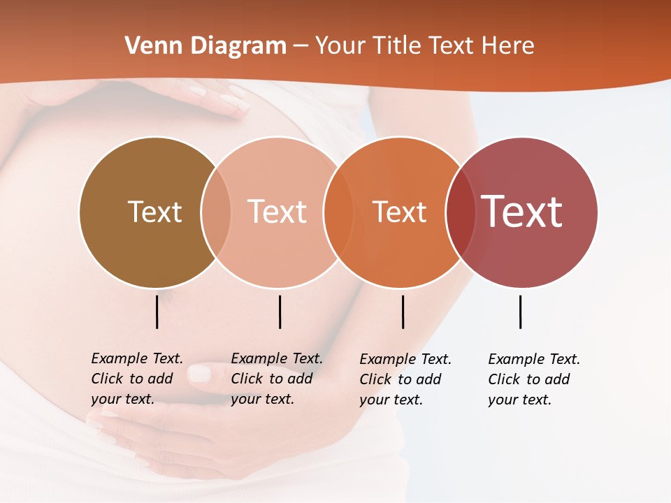 The Abdomen Of A Pregnant Woman PowerPoint Template
