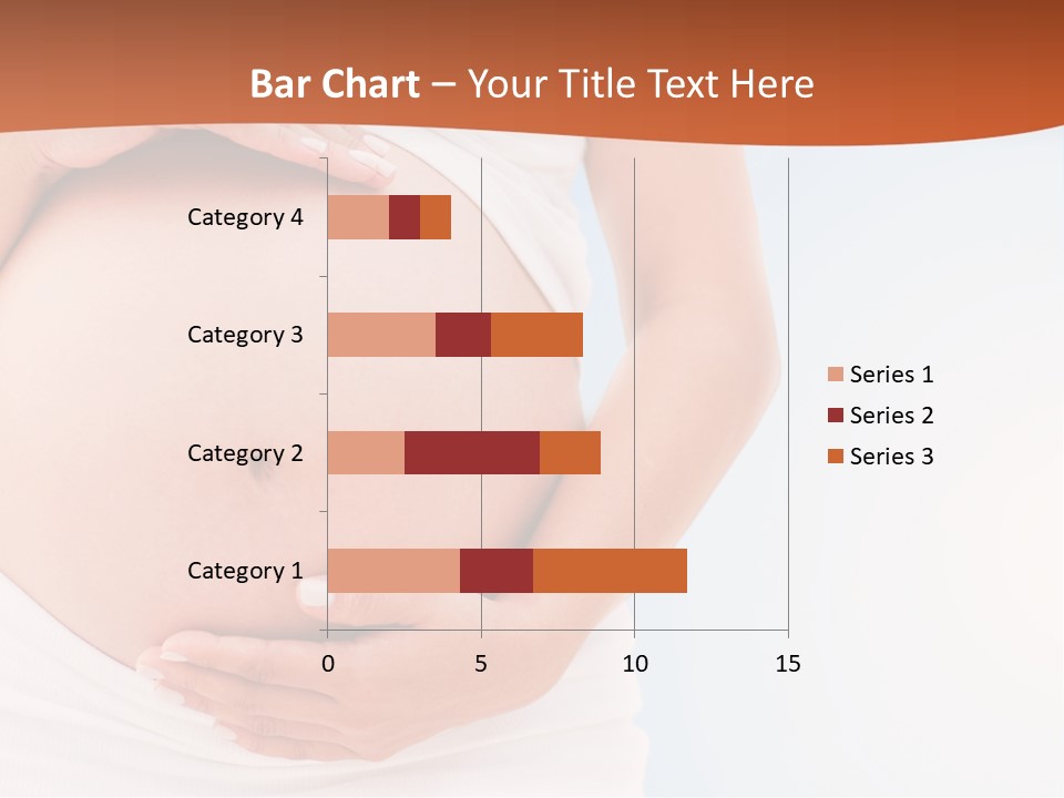 The Abdomen Of A Pregnant Woman PowerPoint Template