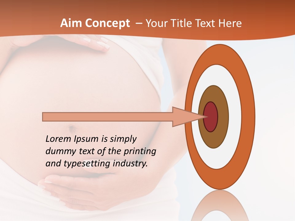 The Abdomen Of A Pregnant Woman PowerPoint Template