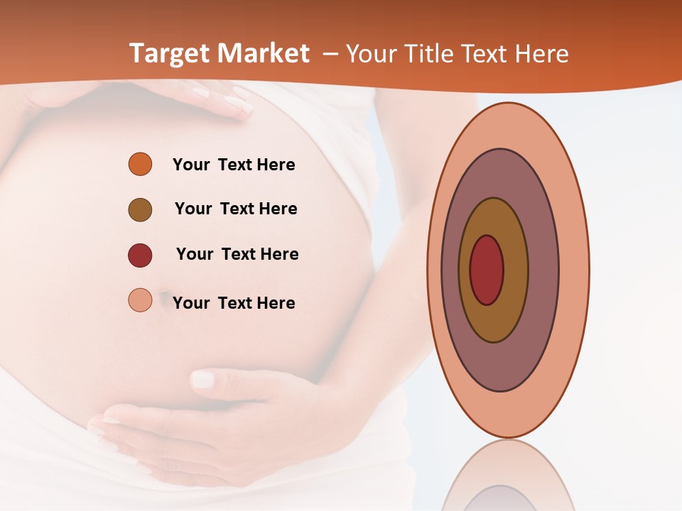 The Abdomen Of A Pregnant Woman PowerPoint Template