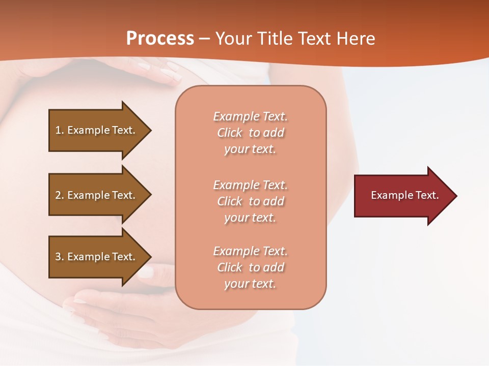 The Abdomen Of A Pregnant Woman PowerPoint Template