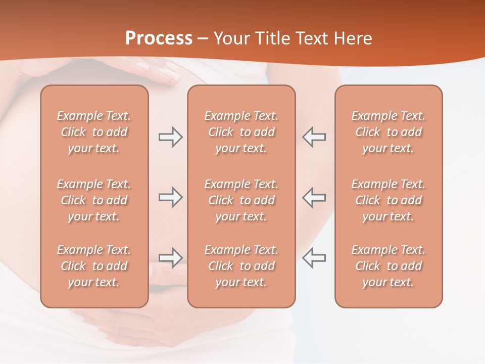 The Abdomen Of A Pregnant Woman PowerPoint Template