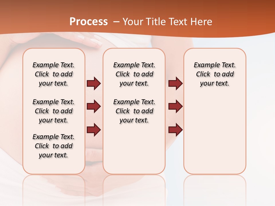 The Abdomen Of A Pregnant Woman PowerPoint Template