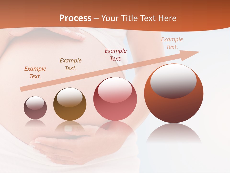The Abdomen Of A Pregnant Woman PowerPoint Template