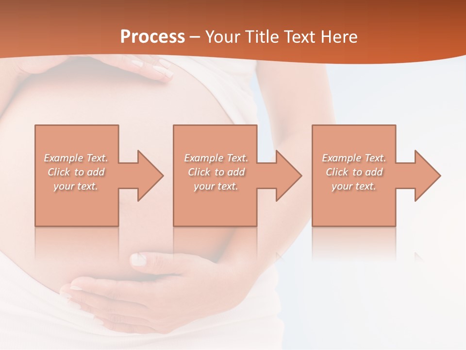The Abdomen Of A Pregnant Woman PowerPoint Template