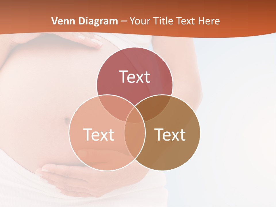 The Abdomen Of A Pregnant Woman PowerPoint Template