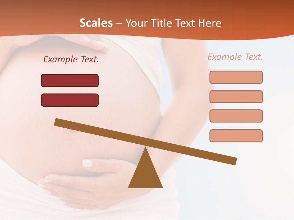The Abdomen Of A Pregnant Woman PowerPoint Template