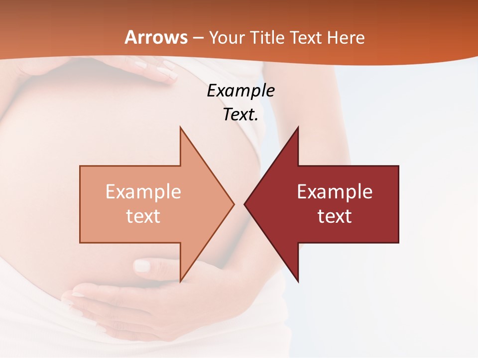 The Abdomen Of A Pregnant Woman PowerPoint Template