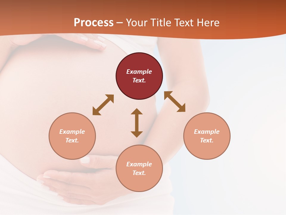 The Abdomen Of A Pregnant Woman PowerPoint Template