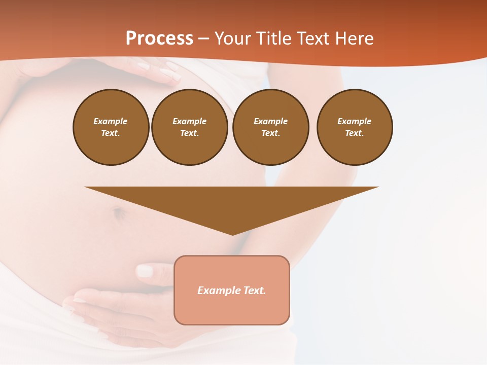 The Abdomen Of A Pregnant Woman PowerPoint Template