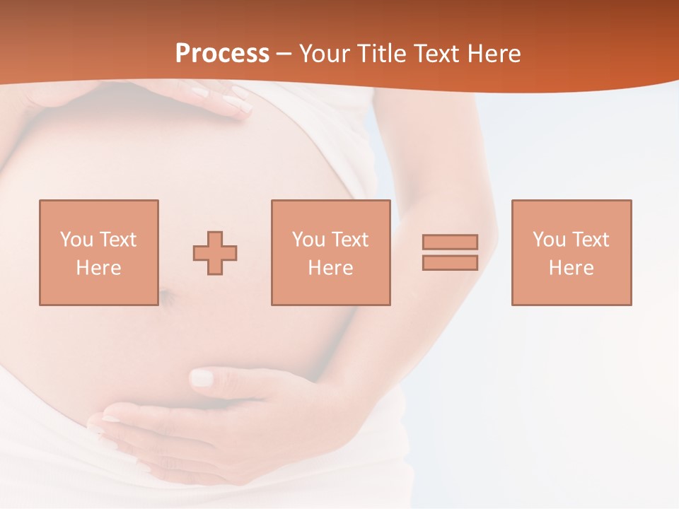 The Abdomen Of A Pregnant Woman PowerPoint Template