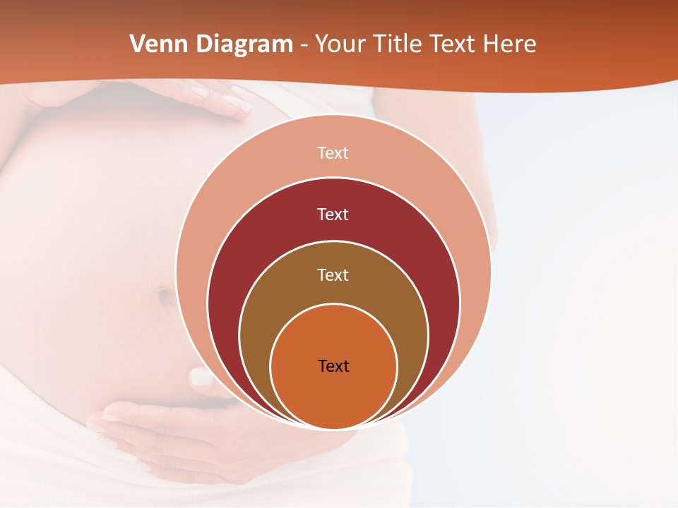The Abdomen Of A Pregnant Woman PowerPoint Template