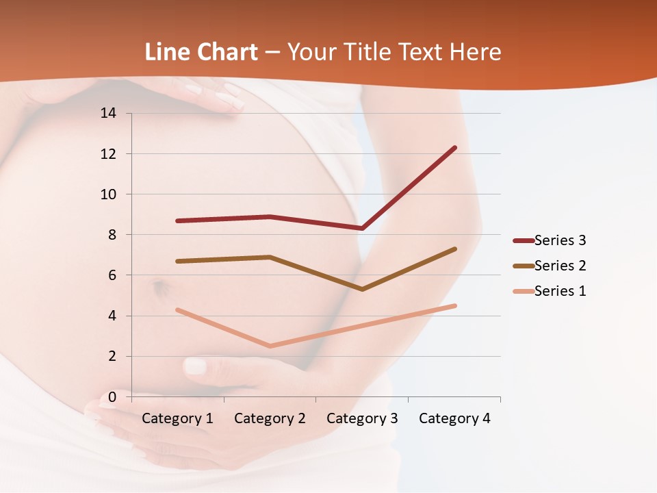 The Abdomen Of A Pregnant Woman PowerPoint Template