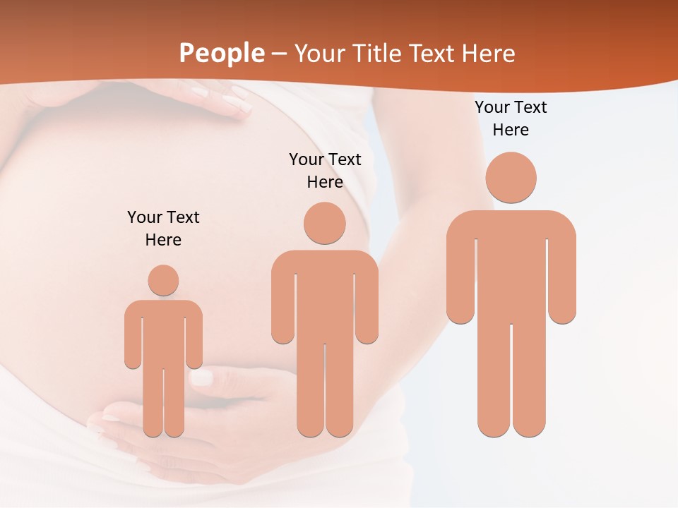 The Abdomen Of A Pregnant Woman PowerPoint Template