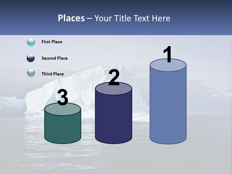 The Glut Of Ice Drifts By Sea PowerPoint Template