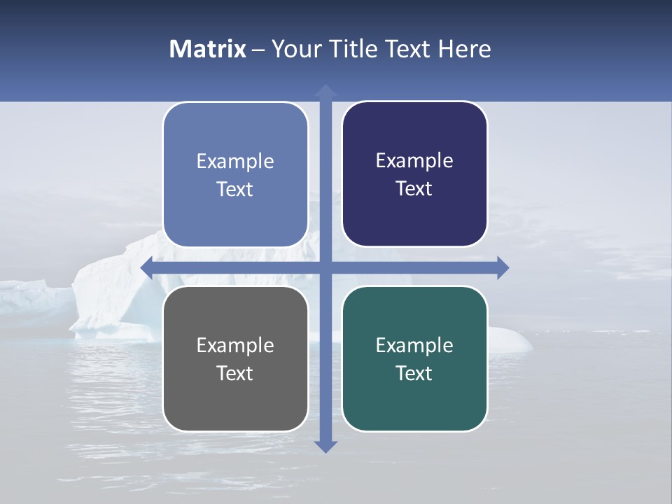The Glut Of Ice Drifts By Sea PowerPoint Template