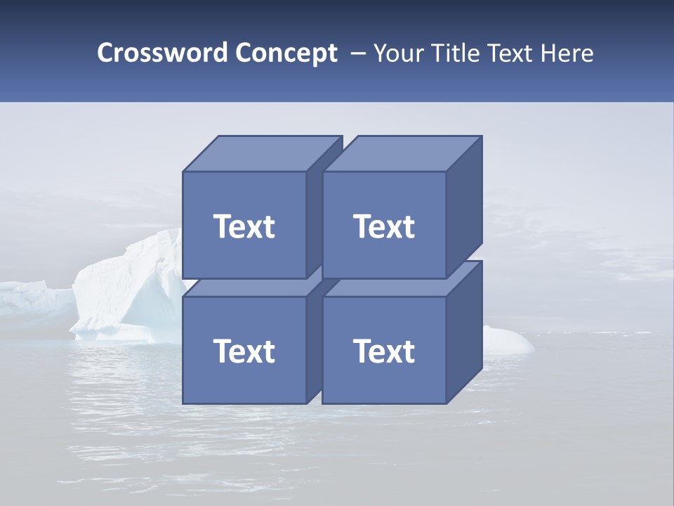 The Glut Of Ice Drifts By Sea PowerPoint Template